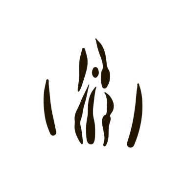 Beyaz arka plan üzerinde kadın vajina simge tasarlamak vektör