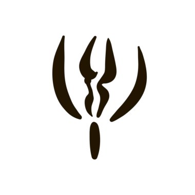 Beyaz arka plan üzerinde kadın vajina simge tasarlamak vektör