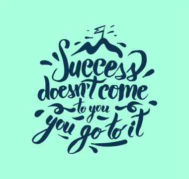 Yazı yaşam ve mutluluk için motivasyon tırnak. Hat ilham alıntı olduğunu. Sabah motivasyonel teklif tasarım. Kartpostal poster grafik tasarım için. 