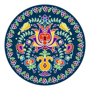 Ulusal Kırım tatar desen illüstrasyon vektör el çekilmiş 