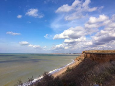 güzel deniz deniz manzarası panorama. Kırım'doğanın kompozisyon