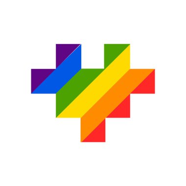 Vektör soyut desen doodles. Elle çizilmiş kalp gurur, sevgi, barış gökkuşağı ile. Eşcinsel geçit sloganı. LGBT hakları sembolü.