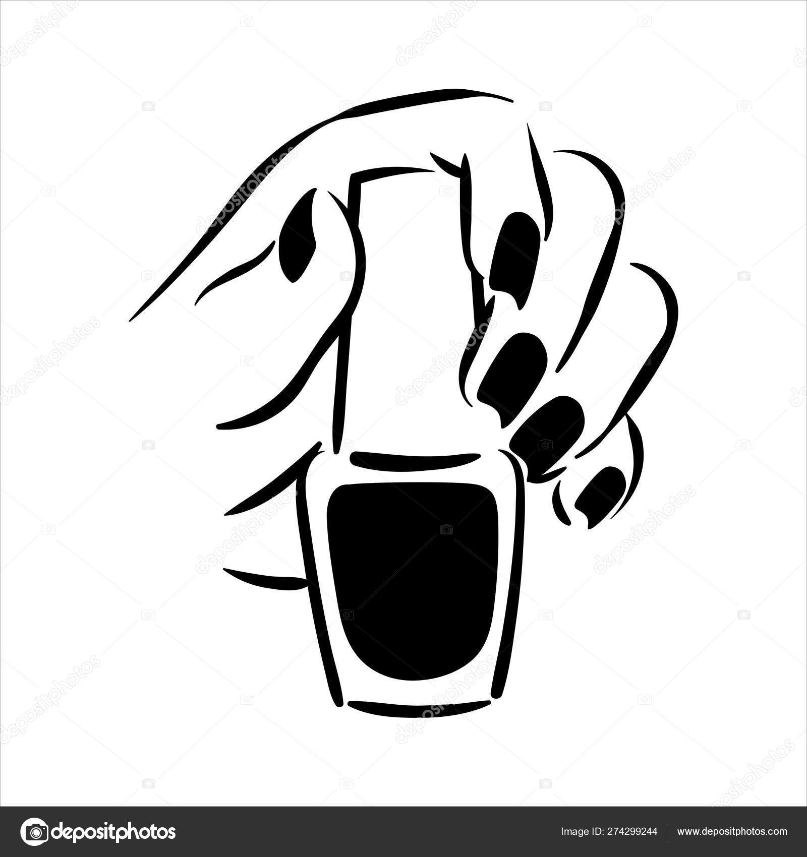 Peinture De Mains Femelles Et Ongles De Polissage Concept De Manucure  Illustration De Vecteur De Doodle Vecteurs libres de droits et plus  d'images vectorielles de Cartoon - iStock