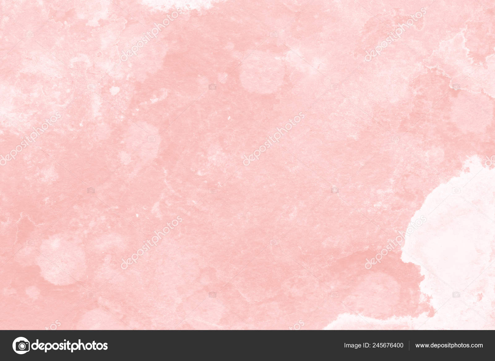 Light Pink Watercolor Background With Soft Texture Stock Photo