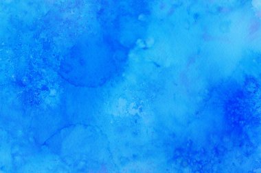Suluboya mavi arka plan. Dekoratif doku, desen 