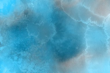 Soyut mavi suluboya arka plan. Dekoratif doku. 