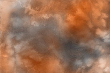 Suluboya kahverengi dekoratif doku. Arka plan