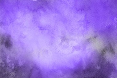 Soyut parlak mor suluboya arka plan, parlak dekoratif doku