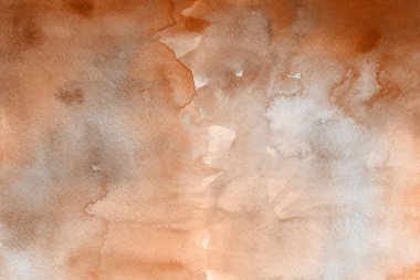 Sulu boya dekoratif doku. Kahverengi arka plan