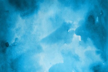  Dekoratif mavi doku. Soyut suluboya arka plan.