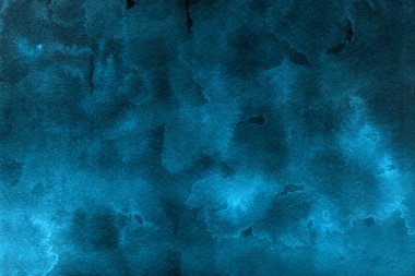  Dekoratif doku. Soyut mavi suluboya arka plan.