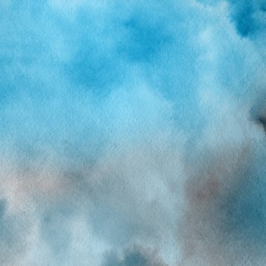 Soyut mavi suluboya arka plan dekoratif doku