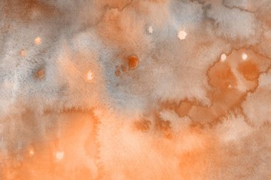 Sulu boya dekoratif doku. Kahverengi arka plan