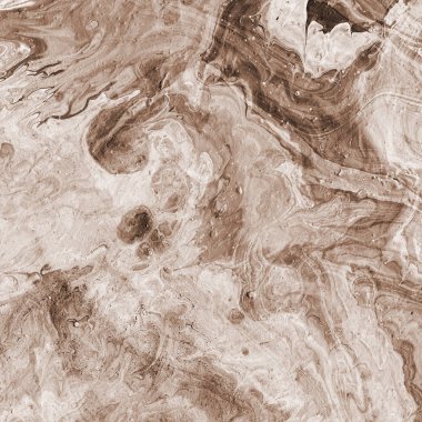 Soyut kahverengi arkaplan, boyalar dekoratif dokuyu karıştırır