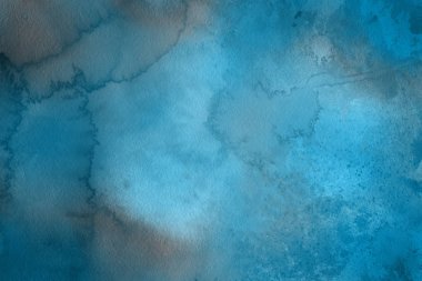 Soyut mavi suluboya arka plan. Dekoratif doku. 