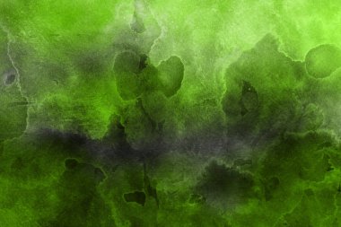 Dekoratif yeşil doku. Soyut suluboya arka plan