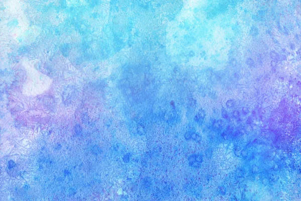 Fondo Acuarela Azul Abstracto Textura Decorativa Patrón —  Fotos de Stock