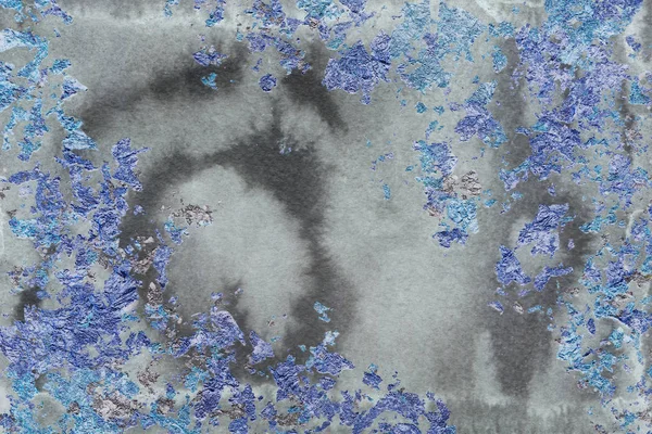 抽象蓝色背景 油漆混合装饰纹理 — 图库照片