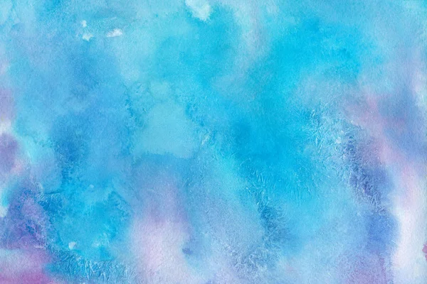 Fundo Aquarela Azul Abstrato Textura Decorativa Padrão — Fotografia de Stock