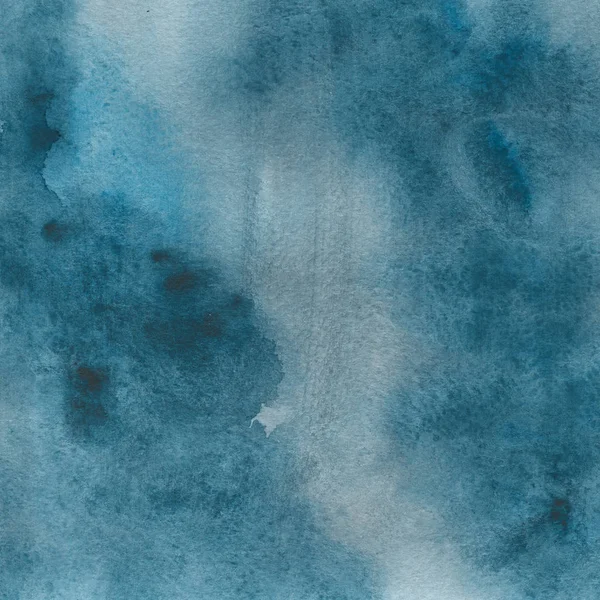 Abstrait Fond Bleu Aquarelle Texture Décorative — Photo