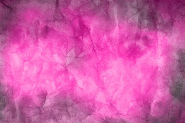 Texture Décorative Aquarelle Abstrait Fond Rose Vif — Photo