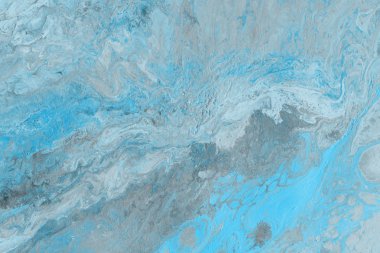 Mavi arka plan, boya dekoratif doku karıştırın.