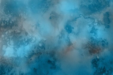 Soyut mavi suluboya arka plan. Dekoratif doku. 