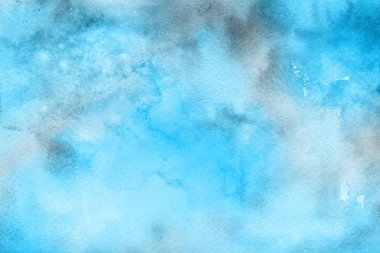  Dekoratif mavi doku. Soyut suluboya arka plan.