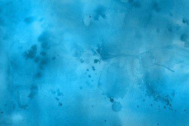 Soyut mavi suluboya arka plan. Dekoratif doku. 