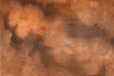 Sulu boya dekoratif doku. Kahverengi arka plan