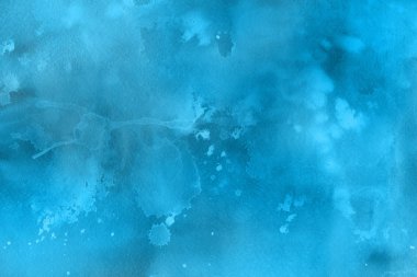Soyut mavi suluboya arka plan. Dekoratif doku. 