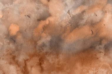 Suluboya kahverengi dekoratif doku. Arka plan