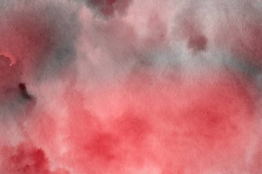 Suluboya kırmızı arka plan. Dekoratif doku, desen 