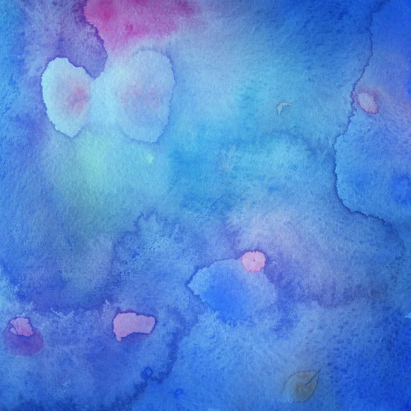 Abstract Blue Background Watercolors Decorative Texture — Stock Photo, Image