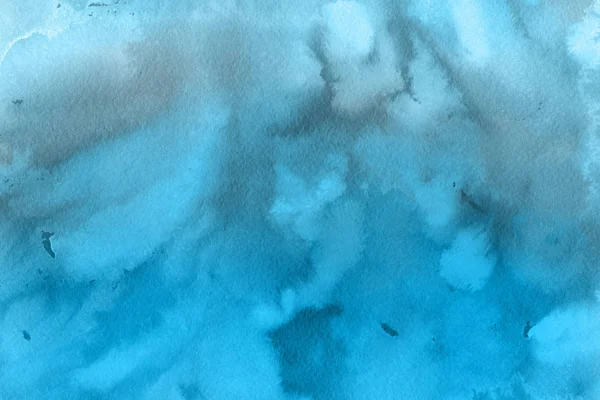 Fundo Aquarela Azul Abstrato Textura Decorativa — Fotografia de Stock