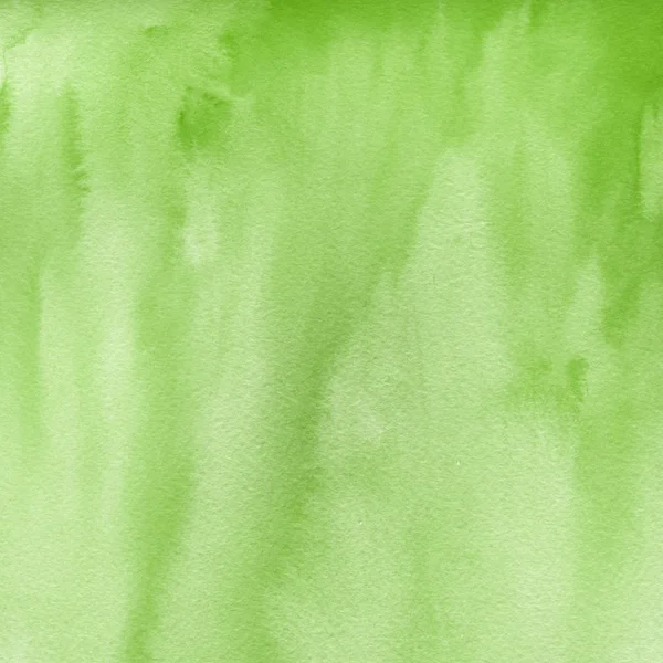 Fundo Aquarela Verde Abstrato Textura Decorativa — Fotografia de Stock