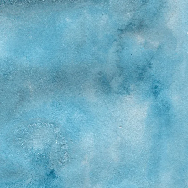 抽象的な青い水彩画背景 装飾的な質感 — ストック写真