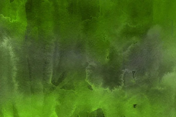 Textura Decorativa Fondo Acuarela Verde Abstracto — Foto de Stock