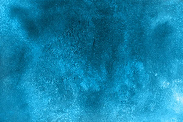 装饰质感 抽象蓝色水彩画背景 — 图库照片