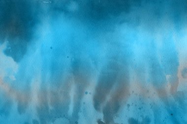 Soyut mavi suluboya arka plan. Dekoratif doku. 