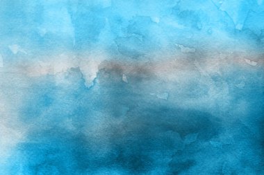  Dekoratif mavi doku. Soyut suluboya arka plan.