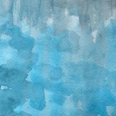 Soyut mavi suluboya arka plan dekoratif doku