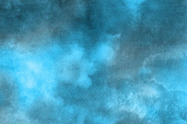  Dekoratif doku. Soyut mavi suluboya arka plan.