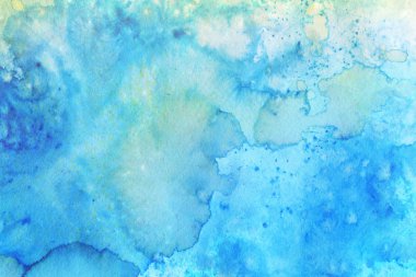 Suluboya mavi arka plan. Dekoratif doku, desen 