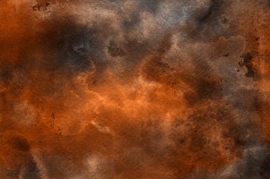 Sulu boya dekoratif doku. Kahverengi arka plan