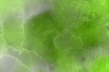 Sulu Boya yeşil arka plan. Dekoratif doku, desen  