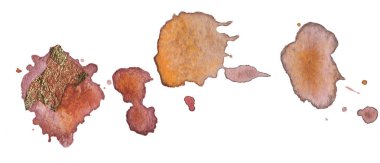 Arka plan, beyaz arka plan üzerinde dekoratif doku ile boya lekeleri