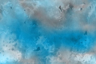 Soyut mavi suluboya arka plan. Dekoratif doku. 