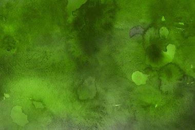 Dekoratif doku. Yeşil suluboya arka plan