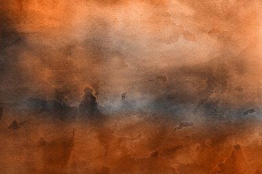 Sulu boya dekoratif doku. Kahverengi arka plan